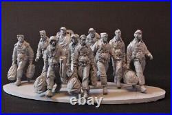 1/32 Scale Unpainted Resin Model WWII US SOLDIER GK Unassembled War Figure Kit