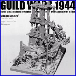 135 resin figure model kit Original Battle 1944 Soldier with Scene Unassembled
