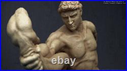 An Athlete Wrestling with Python Unpainted Model GK Blank Unassembled Kit Stock