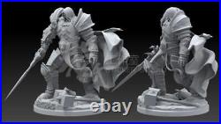 Anime Arthas 1/8 Figures Unpainted GK Model 3D Print Unassembled Resin Kit 34cmH