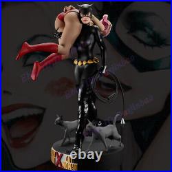Catwoman Carried Harley Quinn 1/4 3D Print Model Kit Unpainted Unassembled GK