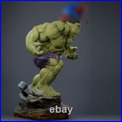 Hulk & Man 1/8 3D Printing Model Kit Unpainted Unassembled 32cm GK
