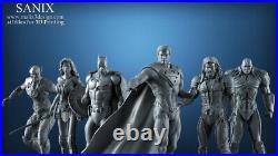Justice League 3d Printed Models Unassembled Unpainted FAST 1/8 Scale