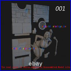 Lara Stuck in a Wall 1/8 1/6 1/4 Unpainted 3D Print Model Kit Unassembled 4 Ver