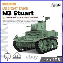 SSMODEL 16504 1/16 Military Model Kit US M3 Stuart Light Tank WoT WAR
