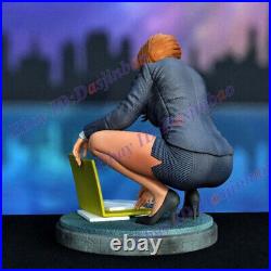 Secretary Squat Officer Lady Figure 3D Print Model Kit Unpainted Unassembled GK