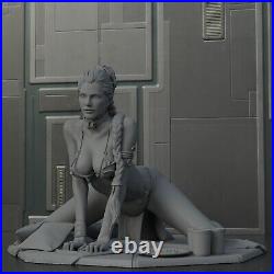 Sexy Princess Leia Slave On Knees Star Wars 1/4 Figure Custom Resin Model Kit