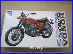 TAMIYA 1/16 Honda Dream CB750 FOUR Bike Model Kit Used unassembled F/S