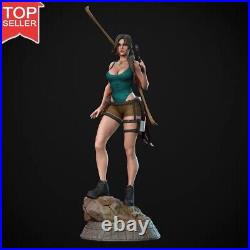 Unpainted 1/6 Lara Croft Game Version Figure Model GK Blank 3D Unassembled Kit