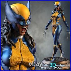Wolverine Laura Kinney 3D Printed Model Unassembled Unpainted 1/4 Scale